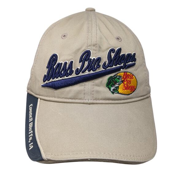 Bass Pro Shops Council Bluffs Strapback Hat Brown One Size Embroidered - Picture 1 of 10